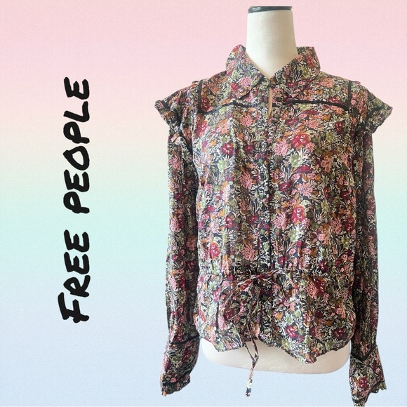 Free People Printed Daybreak blouse - Picture 3 of 7